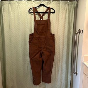 Arie brown corduroy overalls